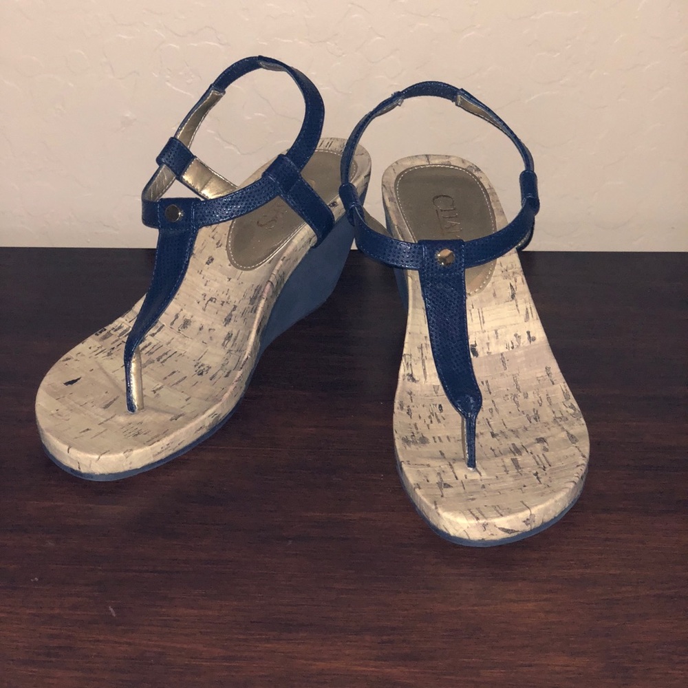 Navy Blue Chaps Sandals